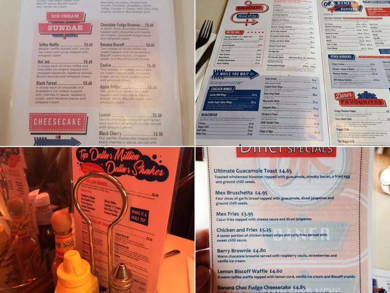 OK Diner Menu