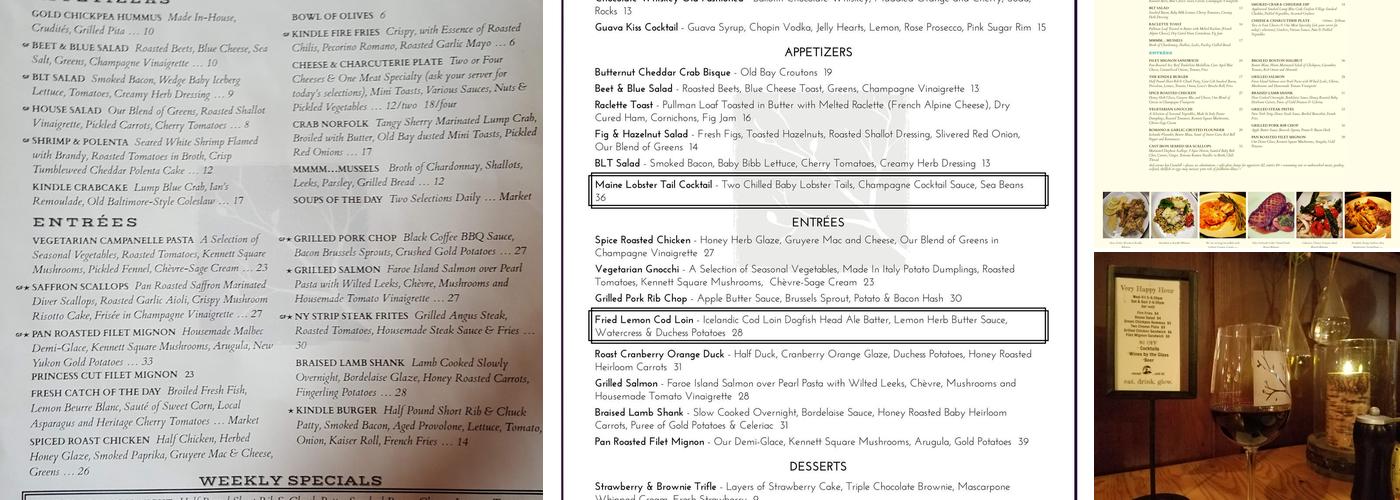 Kindle Menu