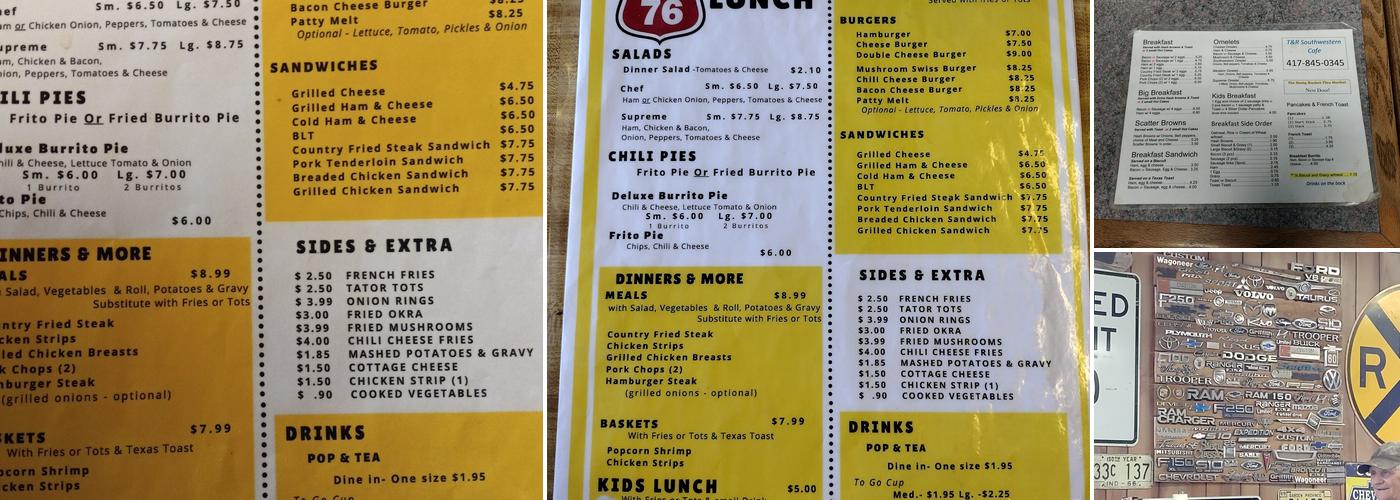 Café 76 Menu