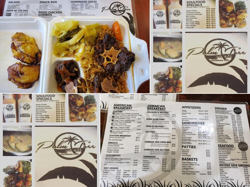 Palm Tree Caribbean Cafe Menu