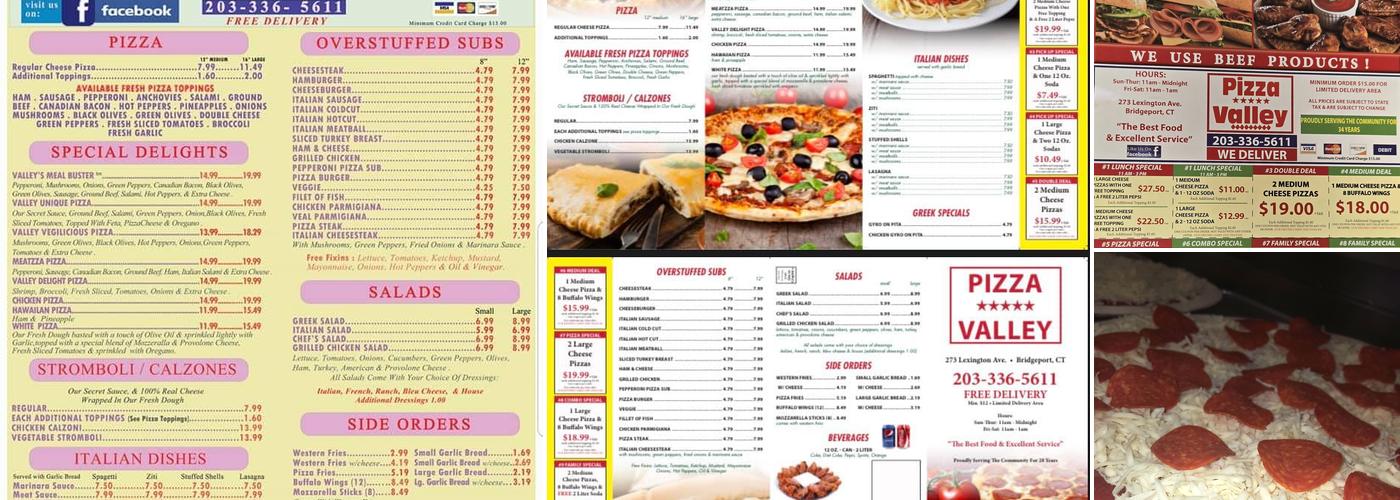 Pizza Valley Menu