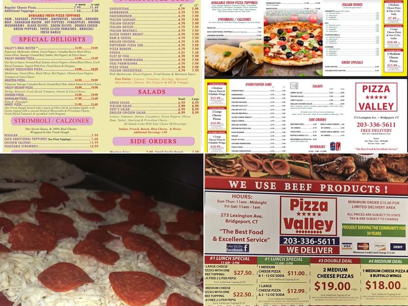 Pizza Valley Menu