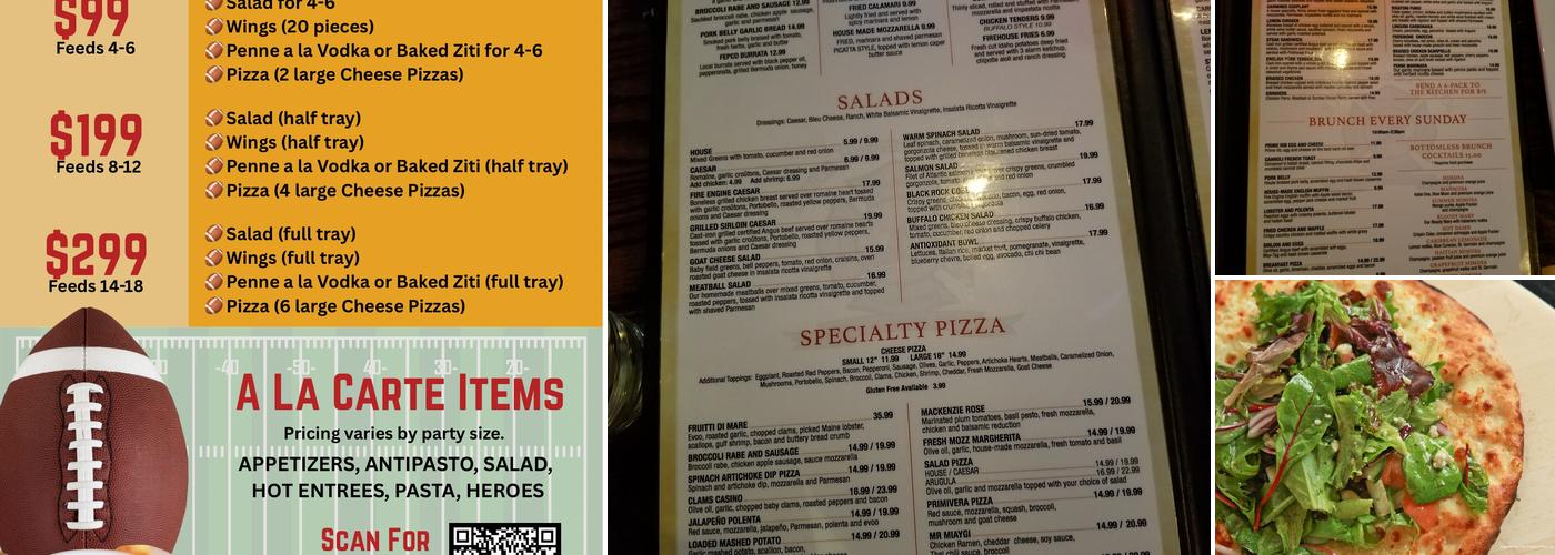 Fire Engine Pizza Co Menu
