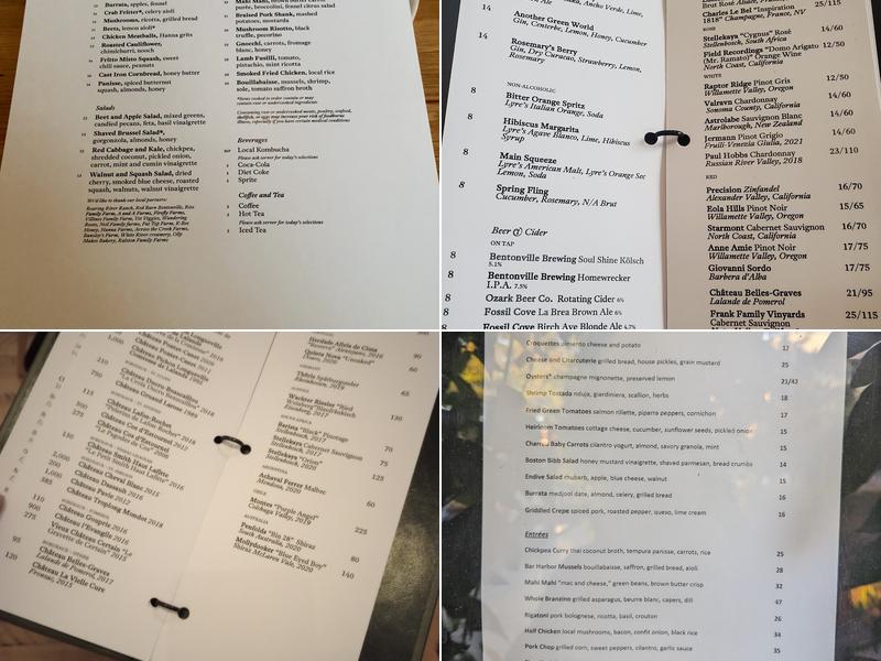 The Preacher's Son Menu