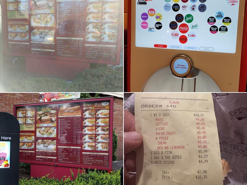 Duchess Restaurant Menu