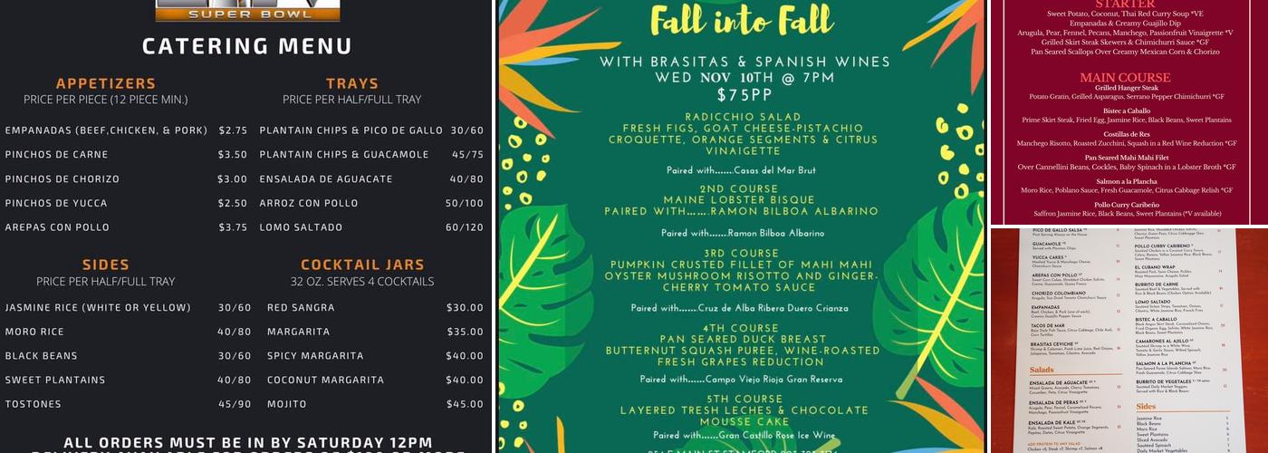 Brasitas Menu