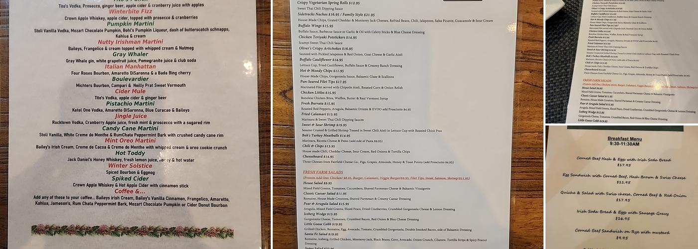 Little Goose Cafe Menu