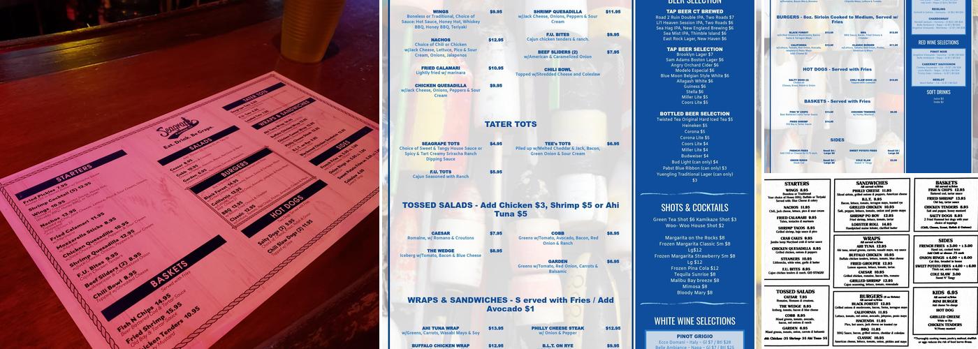 Seagrape Cafe Menu
