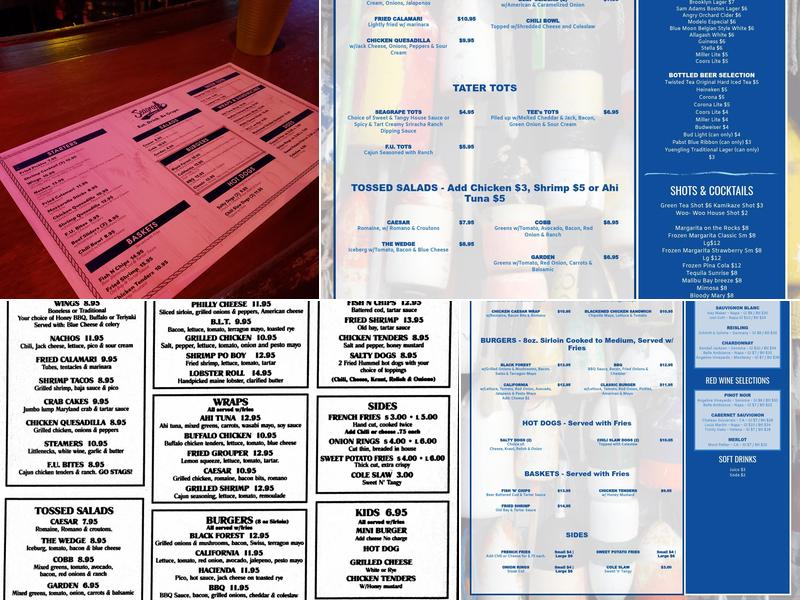 Seagrape Cafe Menu