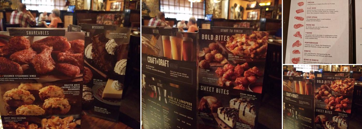 LongHorn Steakhouse Menu