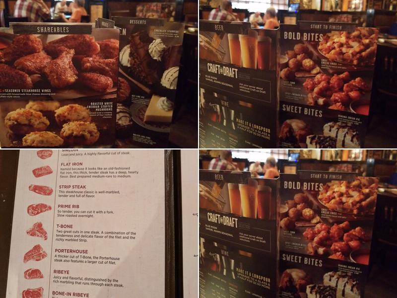 LongHorn Steakhouse Menu