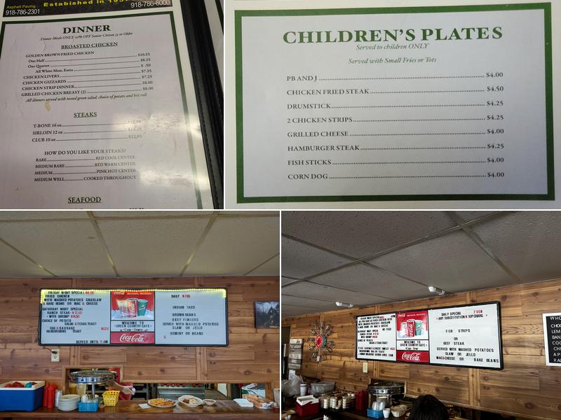 Green Country Cafe Menu