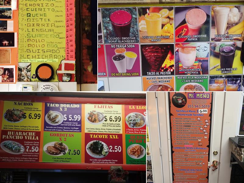 Super Taqueria Las Salsas Menu