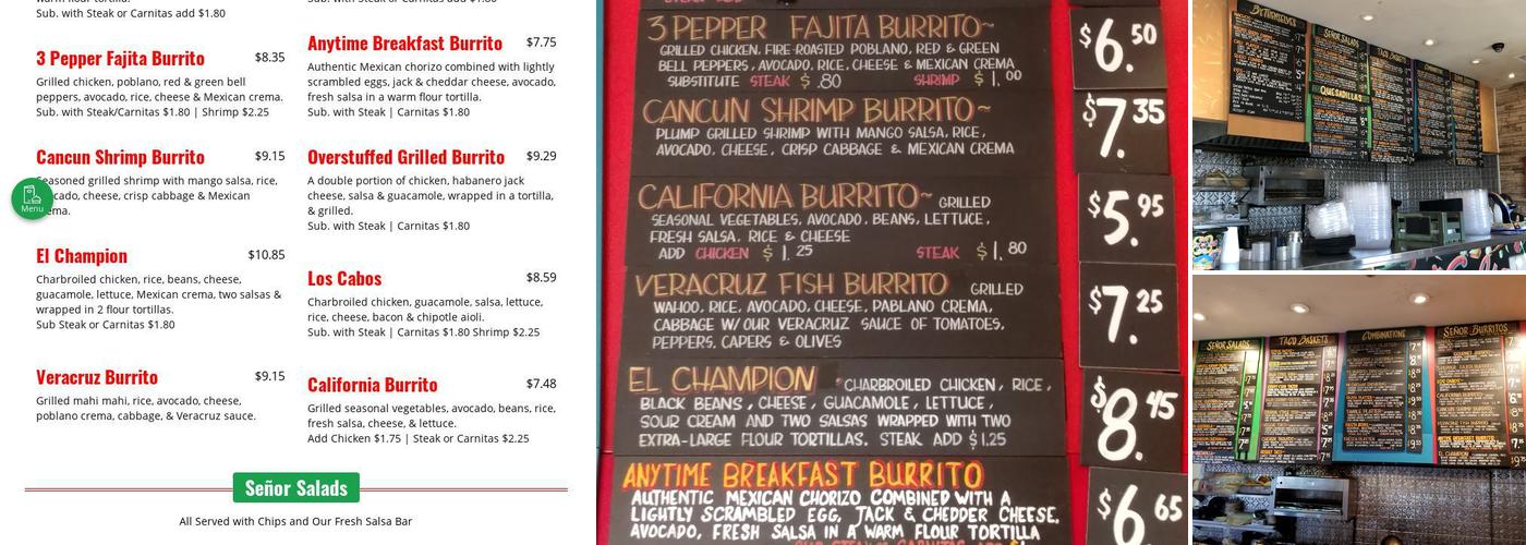 Señor Salsa Menu