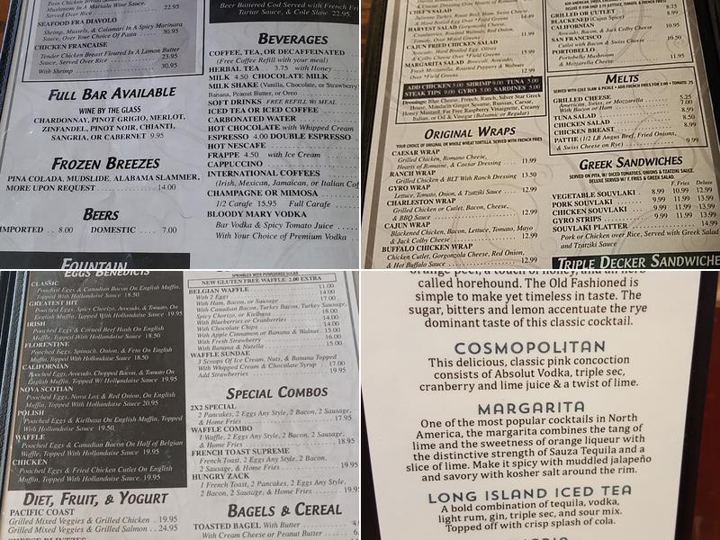 Silver Star Diner Menu