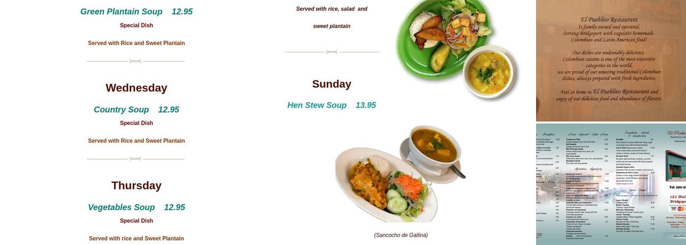 El Pueblito Restaurant Menu
