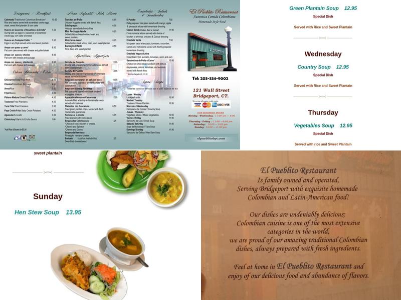 El Pueblito Restaurant Menu