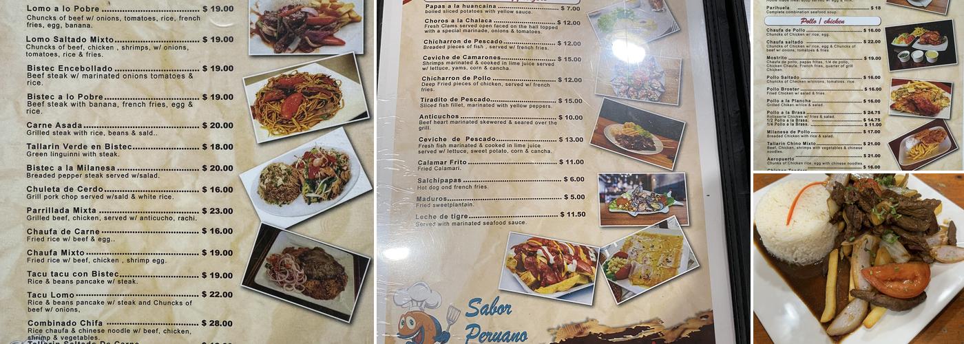 Sabor Peruano Menu