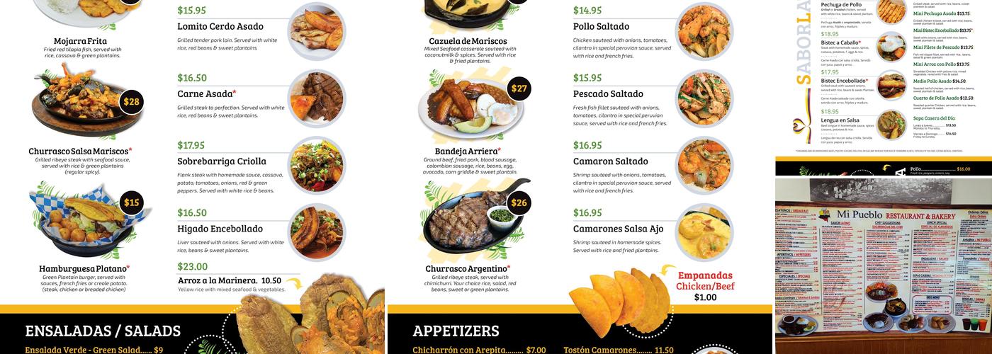 Mi Pueblo Restaurant & Bakery 2 Menu