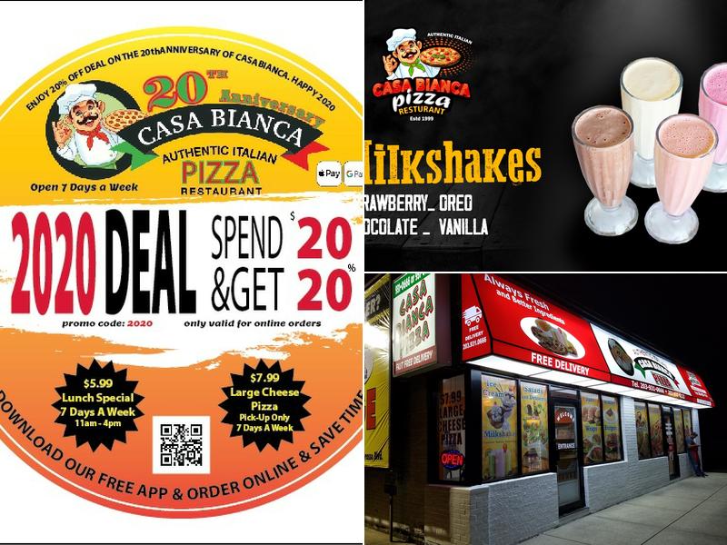 Casa Bianca Pizza West Haven Menu