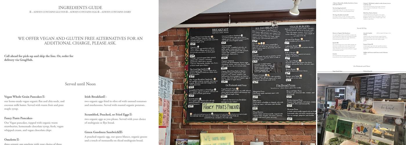 Claire's Corner Copia Menu