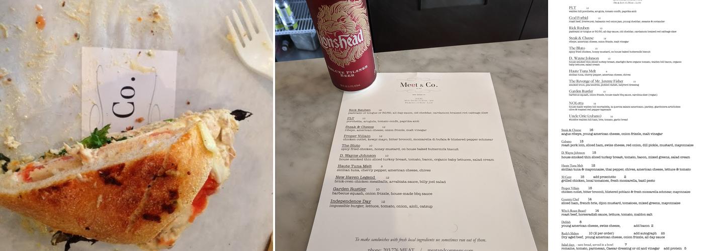Meat & Co. Menu