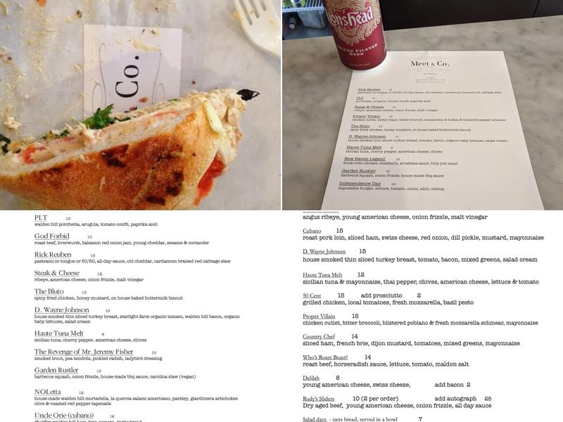 Meat & Co. Menu