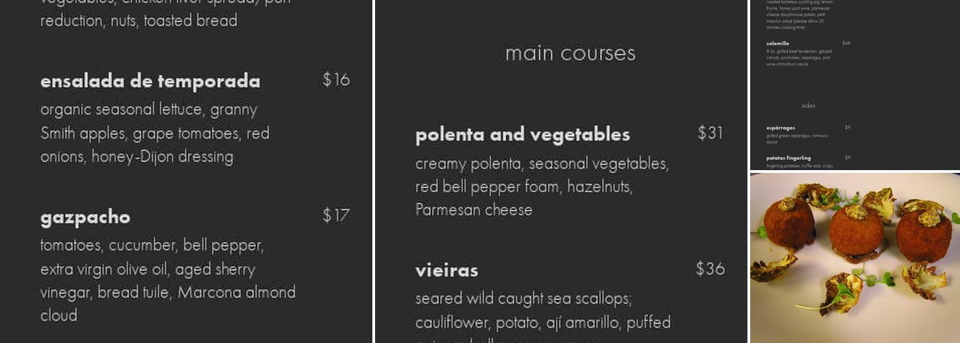 olea Menu