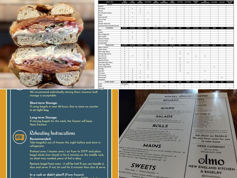 Olmo Menu