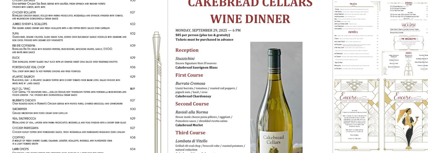 Encore by Goodfellas Menu