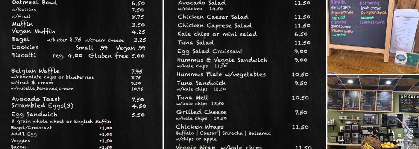 Cedarhurst Cafe Menu