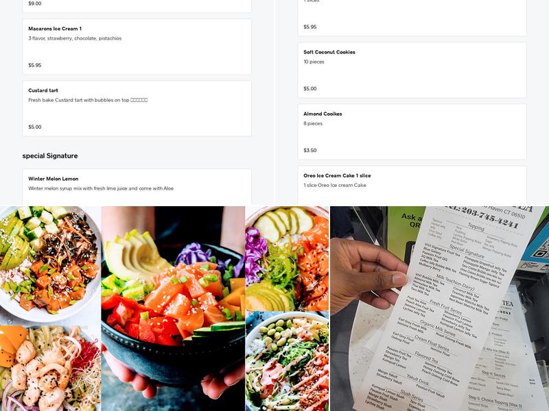 Vivi Bubble Tea Menu