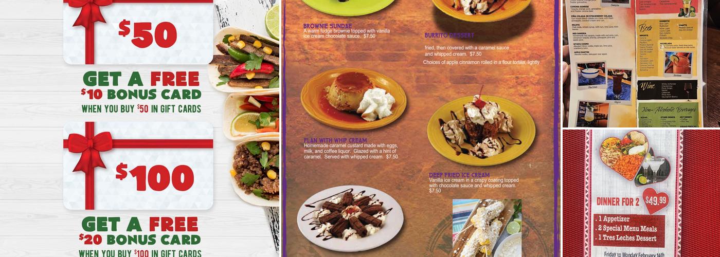 Ixtapa Grille Family Mexican Restaurant Menu