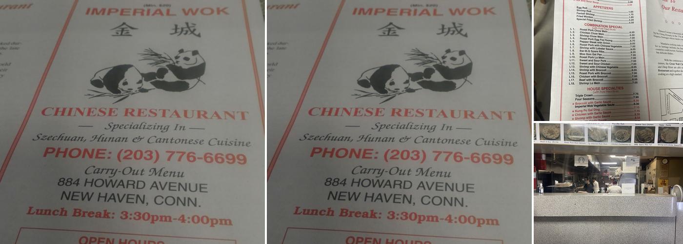 Imperial Wok Menu