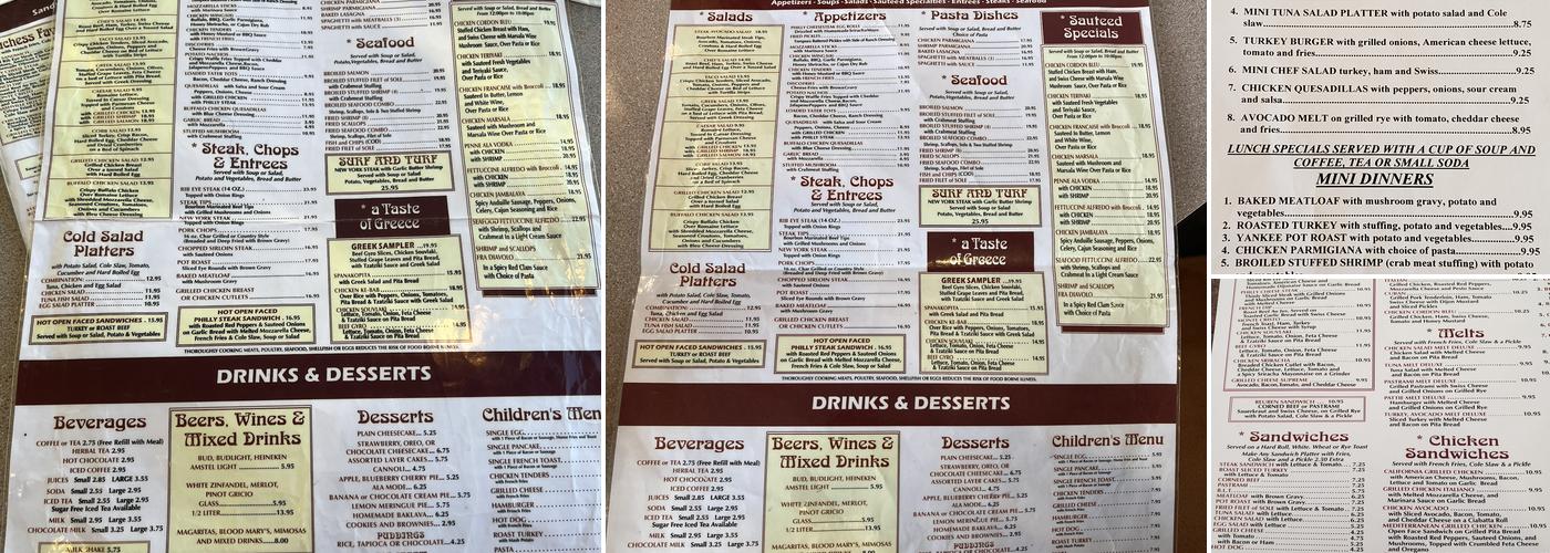 West Haven Duchess Dineraunt Menu