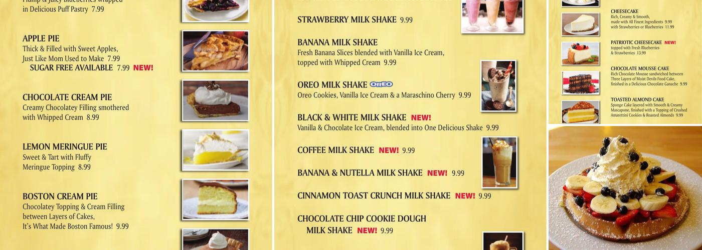 Colony Diner & Restaurant Menu