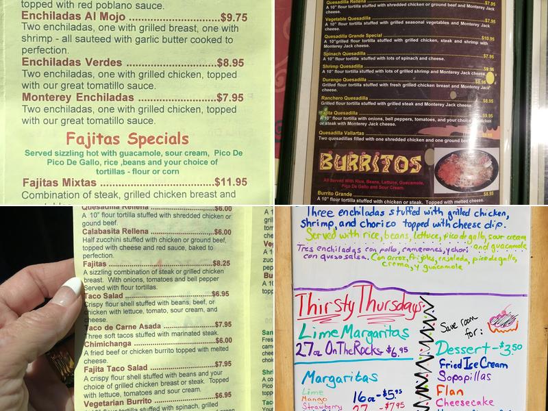 LAS TUNAS Menu