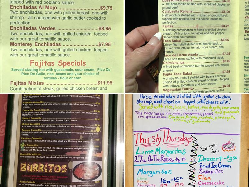 LAS TUNAS Menu