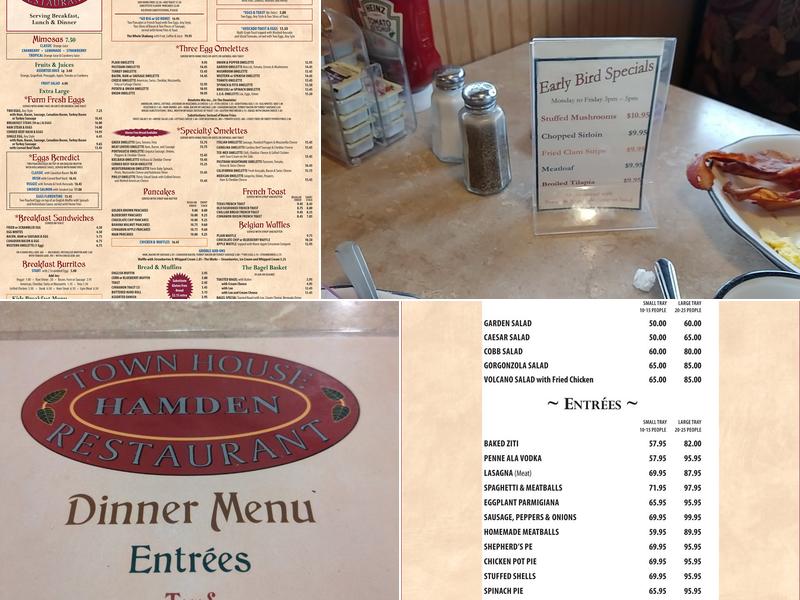 Hamden Town House Menu