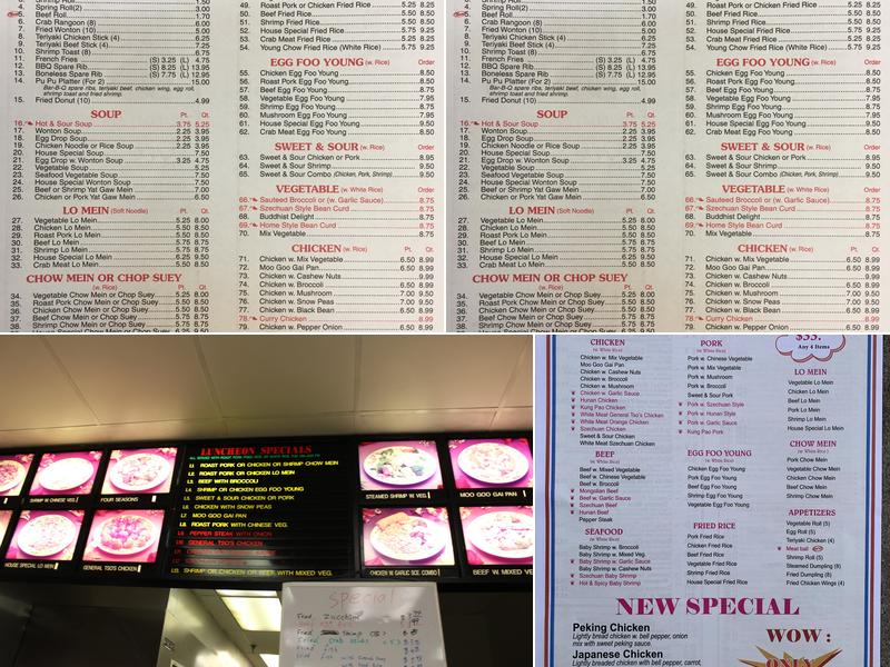 Great Wall Menu