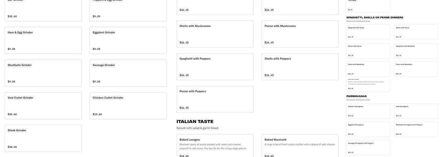 Farmington Avenue Pizza House Menu