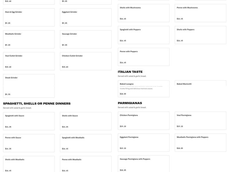 Farmington Avenue Pizza House Menu