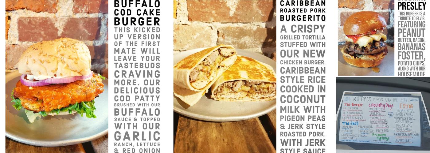 Riley's Hot Dog & Burger Gourmet Menu