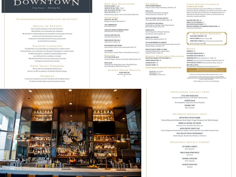 Max Downtown Menu