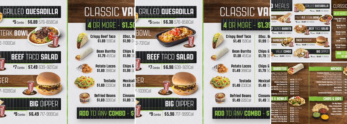 Taco Mayo Menu