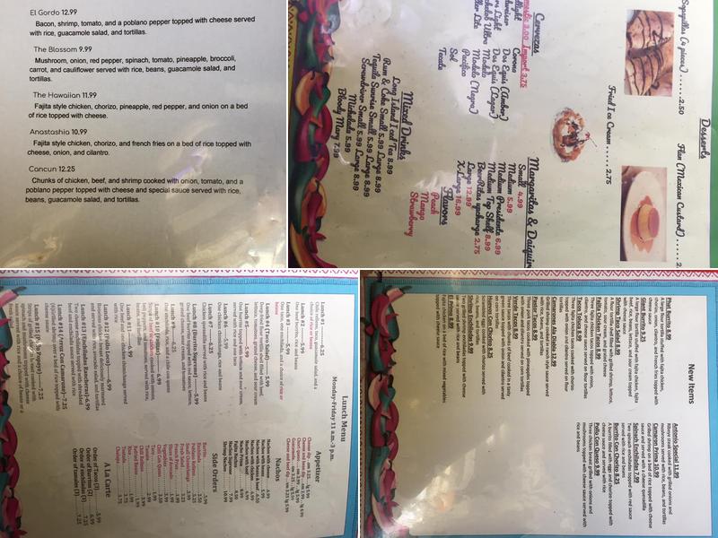 El Cabrito Menu