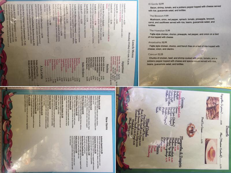 El Cabrito Menu