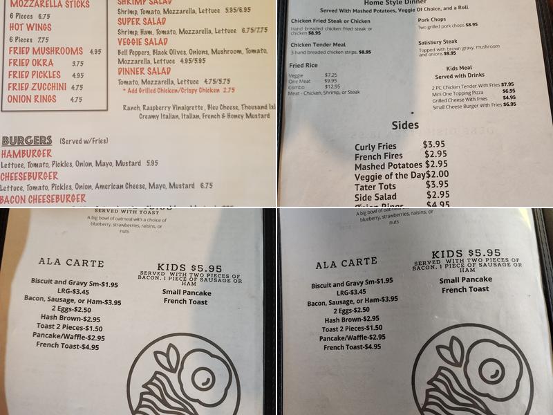 Jake's Cafe Menu