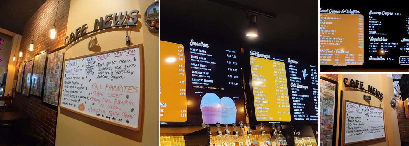 Cafe Sofia Menu