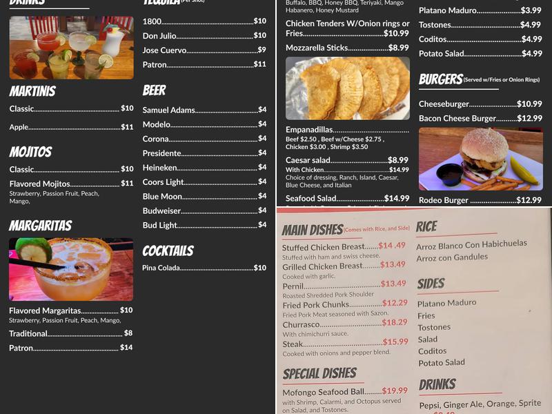 La Bamba Kitchen & Bar Menu